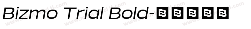 Bizmo Trial Bold字体转换